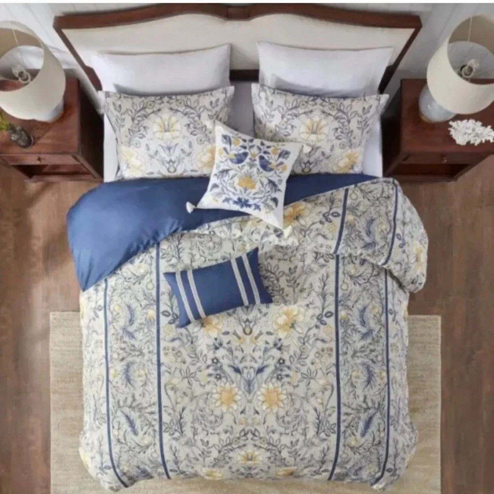 Harbor House Livia 5 Piece Cotton Duvet Cover Set King Size